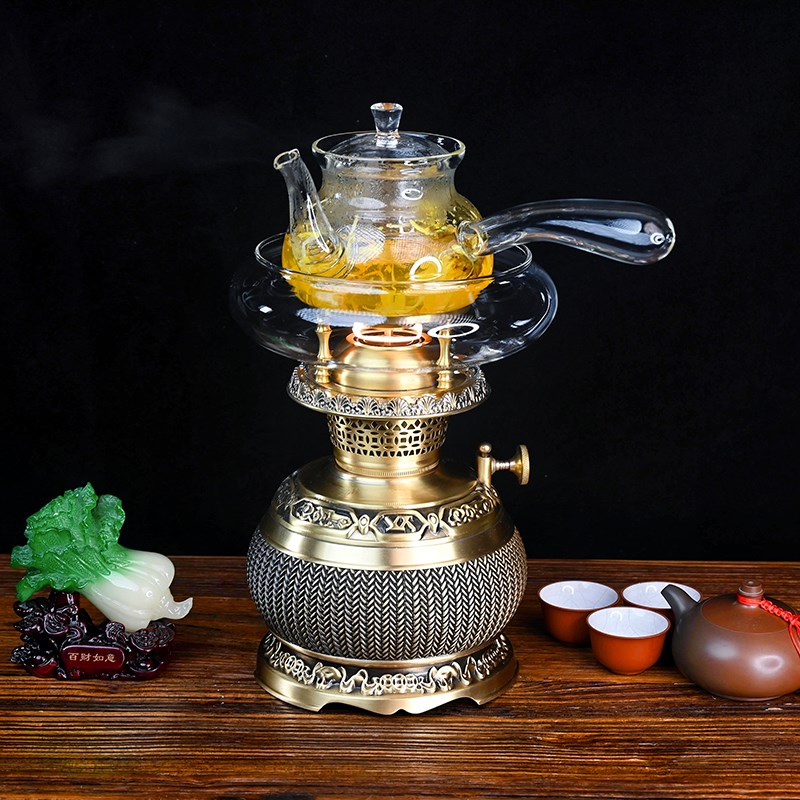 New coal oil lamp air lamp tea stove retro old-fashioned butter tea lamp Chaoshan Kungfu tea set boiling water