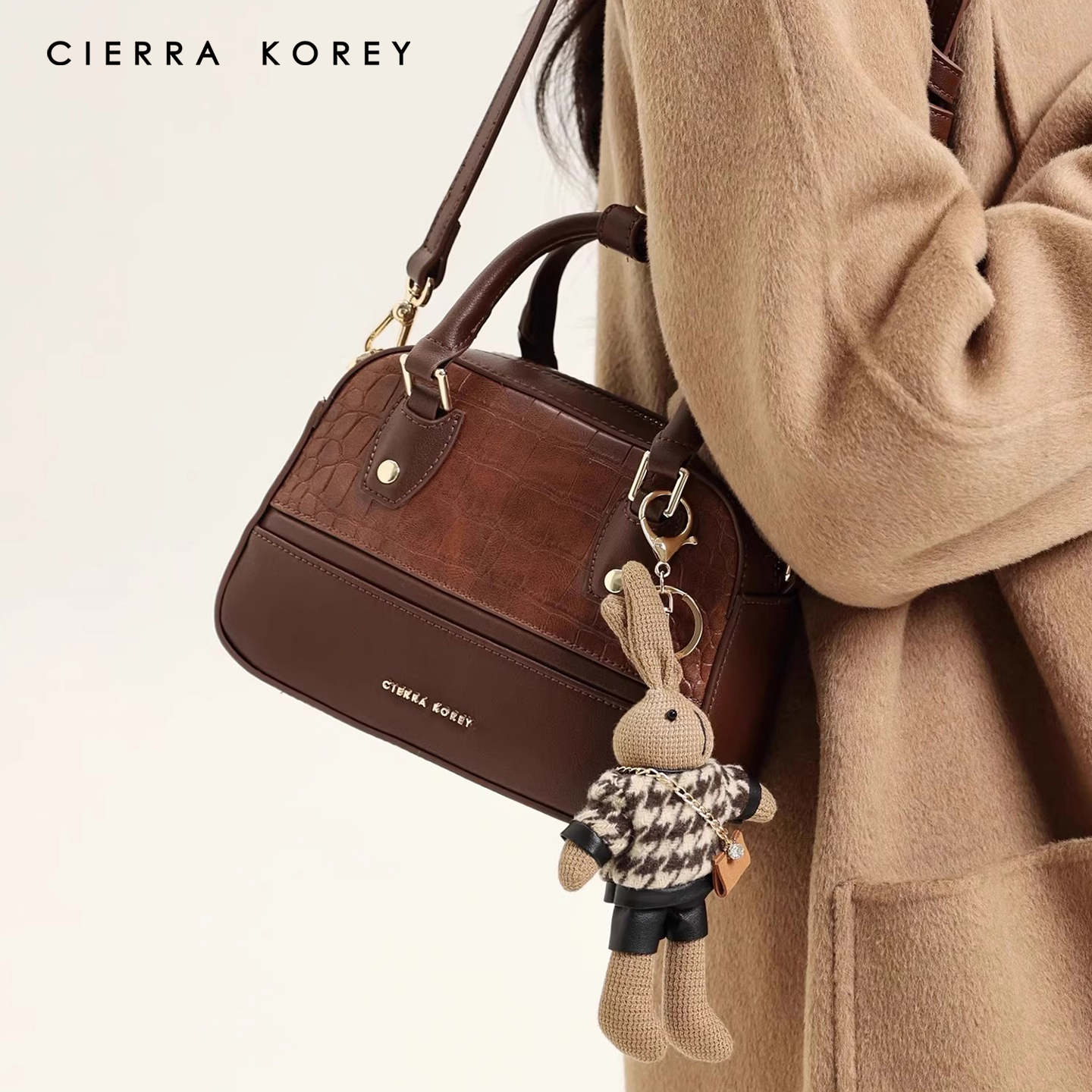 Cierra Korey官网 单肩包包女式2025通勤手提大包秋冬腋下包 - 图0