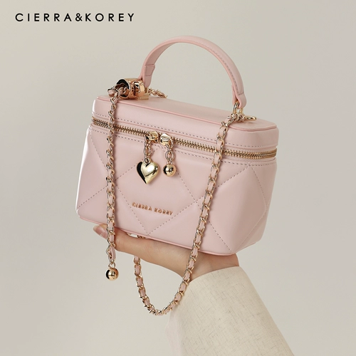 Розовая коробка, изысканная сумка через плечо, сумка на одно плечо