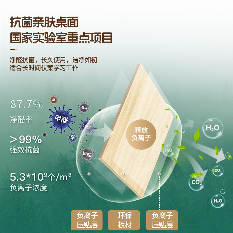 儿童学习桌青少年学生书桌家用写字桌电动升降大白桌青年贝肯特桌,淘宝优惠券,粉丝福利购,淘宝优惠卷