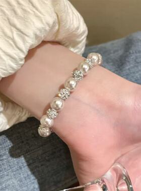 【寻光】法式宫廷风珍珠满天星钻球手链女小众超闪轻奢清冷手饰