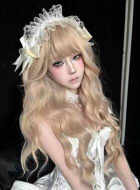 安妮的早餐白色蝴蝶结蕾丝发带女甜酷可爱发箍Lolita拍照头箍发饰