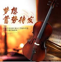 Full Hand Tiger Print Exam Playing Grade Adult Children Beginner Solid Wood Professional Class Cello Instrumental Custom