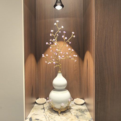 紫水晶发财树高级葫芦摆件客厅招财乔迁高档玄关入户装饰紫气东来 - 图2