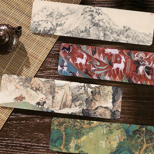 30张传世名画唐诗古画故宫千里江山图敦煌实用礼物中国风清明书签 - 图1