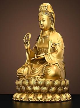 极速l纯铜南观佛音像摆件w海家用客厅供奉世音菩观萨送子M