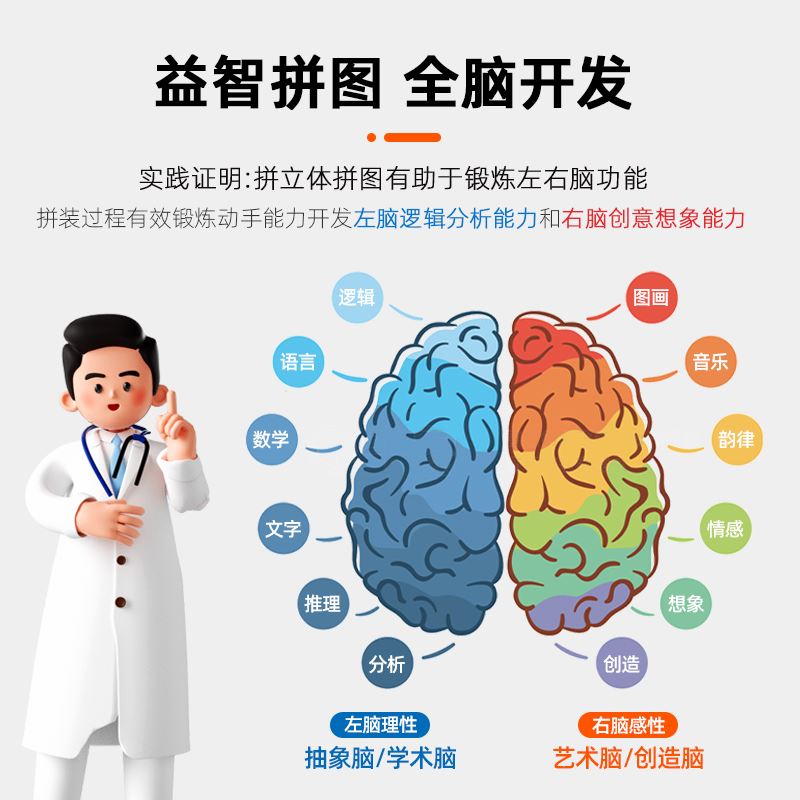 木质天安门古建筑中国杭州立体拼图模型活动手工3diy长城帆船礼物 - 图1