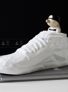 简约现代轻奢艺术软装饰品网红鞋子雕F塑摆件样板房间家居玄关装