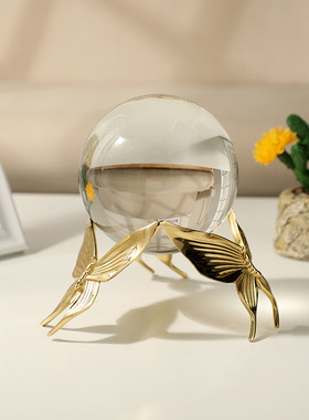 新年随手礼d水晶球摆件家居装饰品样板间酒柜茶几电视柜软装摆设