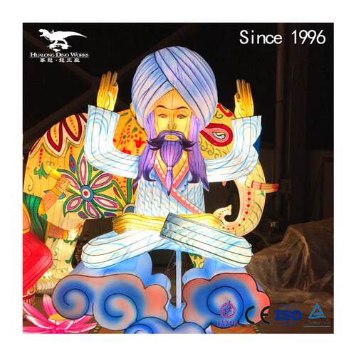 自贡南国灯城彩灯灯会制作厂家印度文化主题彩灯模型美陈引流 - 图3