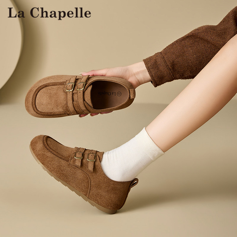 拉夏贝尔全包勃肯鞋女2026春季新款百搭乐福鞋子休闲平底爆款单鞋,淘宝优惠券,粉丝福利购,淘宝优惠卷