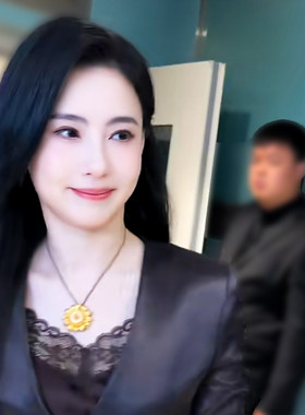 张柏芝同款古法沙金太阳花项链新中式百搭高级感国风如意绳锁骨链