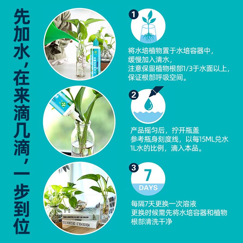 水培植物营养液种球风信子郁金香吊兰绿萝家用盆栽专用养花卉肥料 - 图3