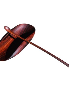 大红酸枝茶则茶针两件套功夫茶B具配件茶道六君子醒茶则取茶匙