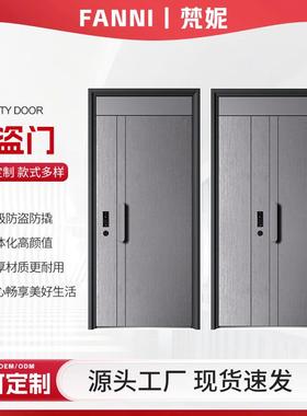 甲级防盗门呢庭院铝板精雕别墅门隔音防盗智能装甲入户子母防盗门