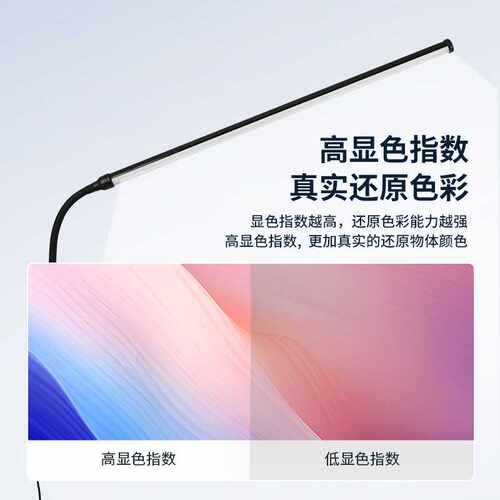 全光谱led台灯夹子式学生宿舍书桌床头插电护眼学习阅读灯 - 图1