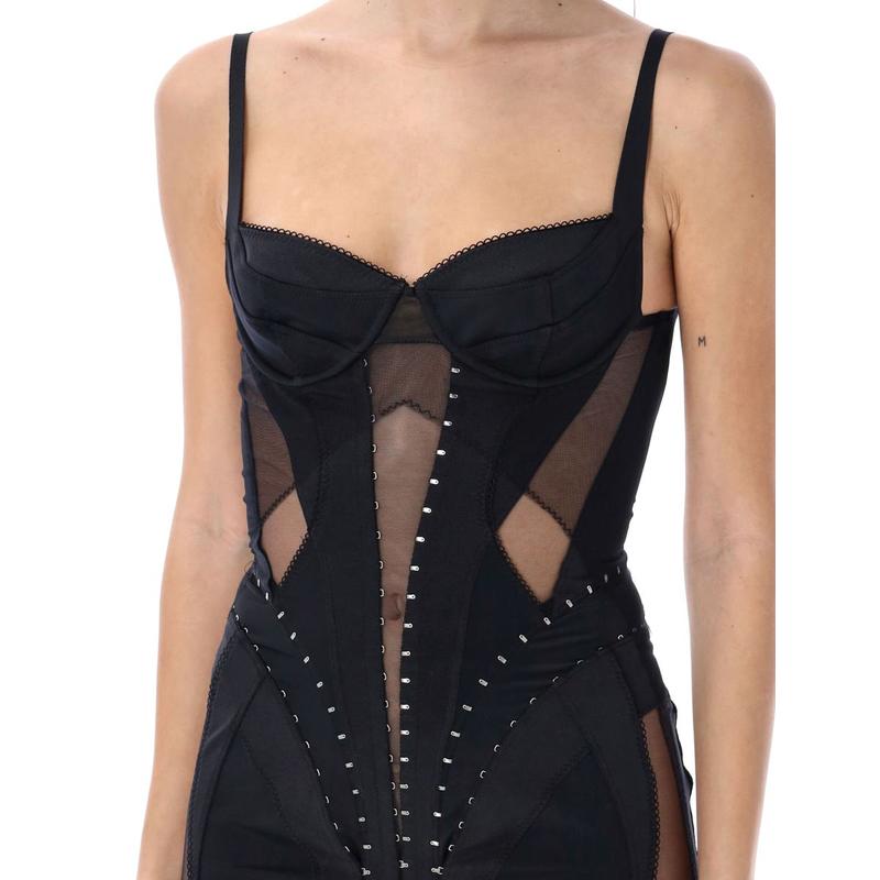 MUGLER Lingerie corset mini dress - 图1