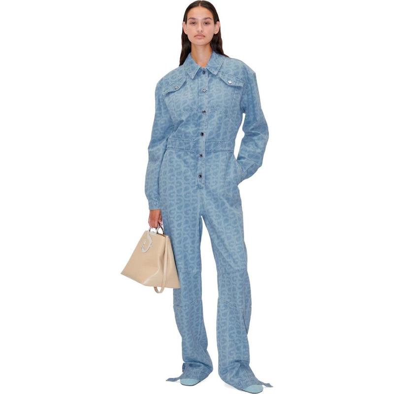 STINE GOYA  LOUISIANA DENIM JUMPSUIT - 图0