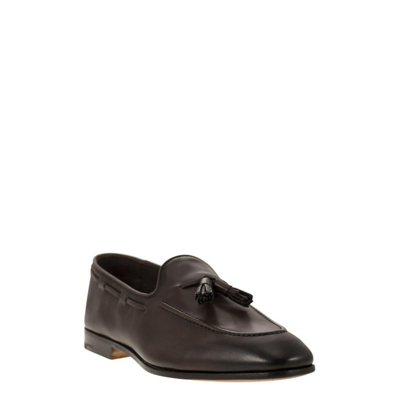 CHURCH'S Brushed Calf Leather Loafer - 图0