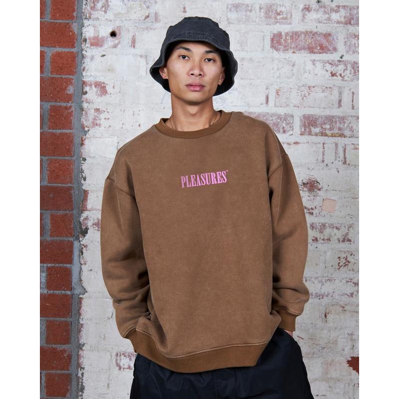 Sour Washed Crewneck Brown - 图1