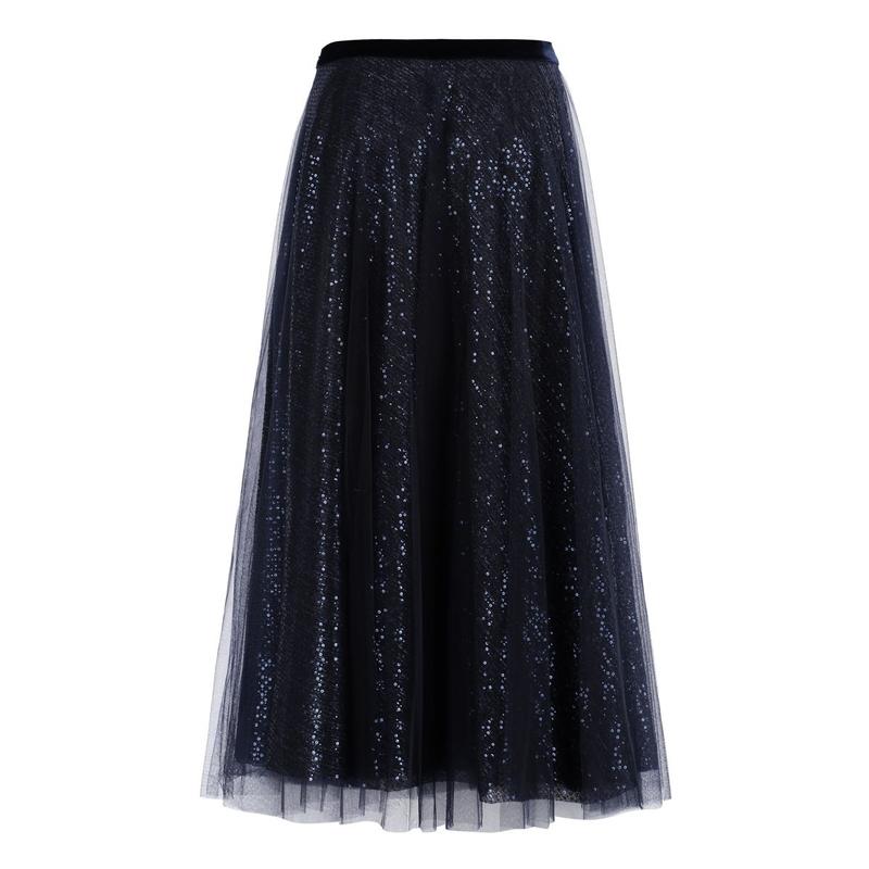 TALBOT RUNHOF SEQUINED TULLE SKIRT - 图0