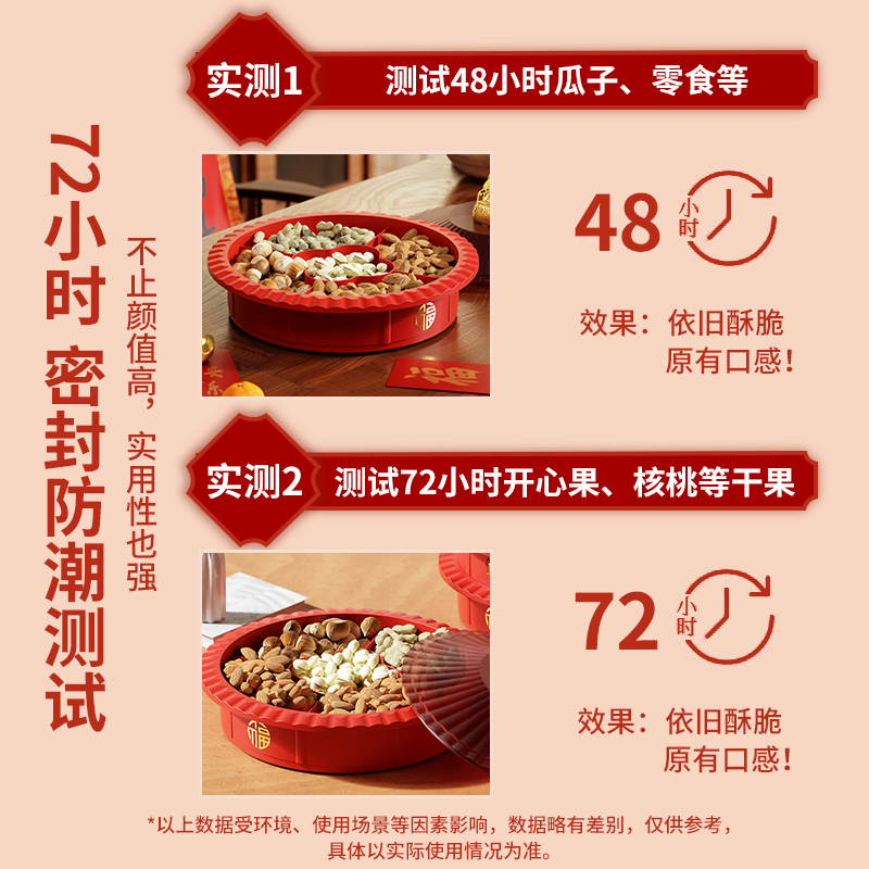 好看的水果盘客厅茶几家用招财猫糖果盒零食瓜子收纳盒点心小吃盘