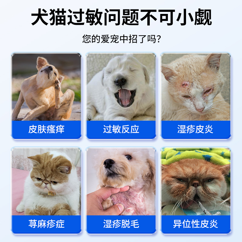华农宠医狗狗皮肤病瘙痒过敏药宠物止痒药猫咪犬异位性皮炎内服药