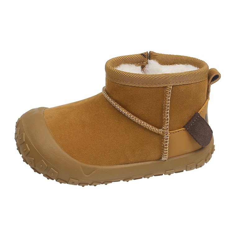 秋冬女童短筒雪地靴儿童加绒保暖棉靴软底防滑2025新款英伦风短靴,淘宝优惠券,粉丝福利购,淘宝优惠卷