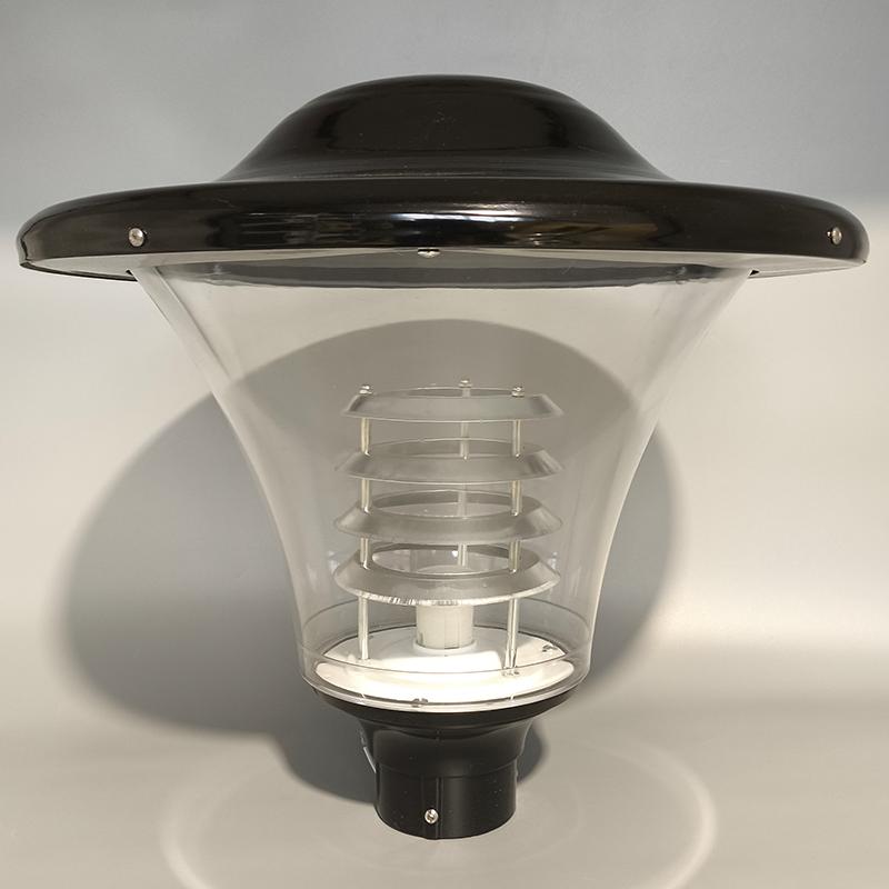 庭院六角灯头小区路灯头防水玻璃灯罩市政户外接电高杆灯院墙柱灯 - 图2