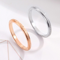 Version of the Ultra-fine Matte Ring Rose Gold Sand Lovers Men