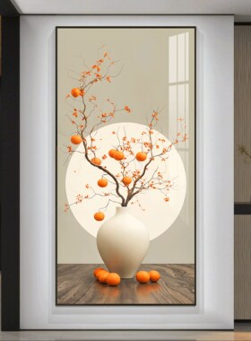 网红一画亿笔《大吉大利》简约现代入户玄关装饰画寓意好走廊过道