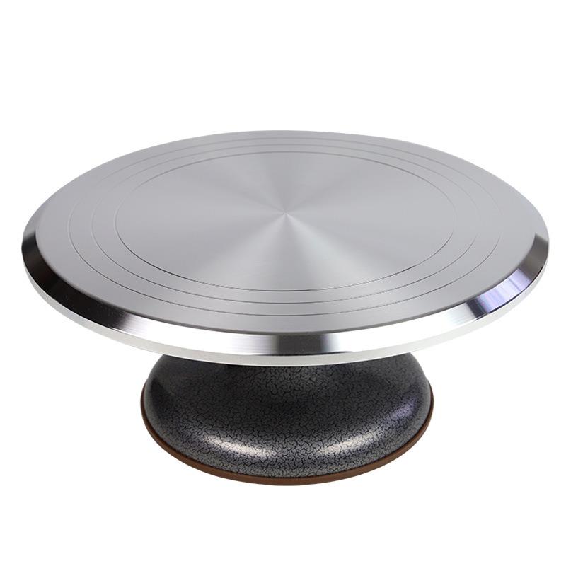 蛋糕转盘裱花台烘焙工具套装铝合金托台旋转抹面家用商用裱花转台 - 图3