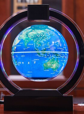 磁悬浮地球d仪发光自转创意家居办公室桌摆件酒柜装饰品生日礼物