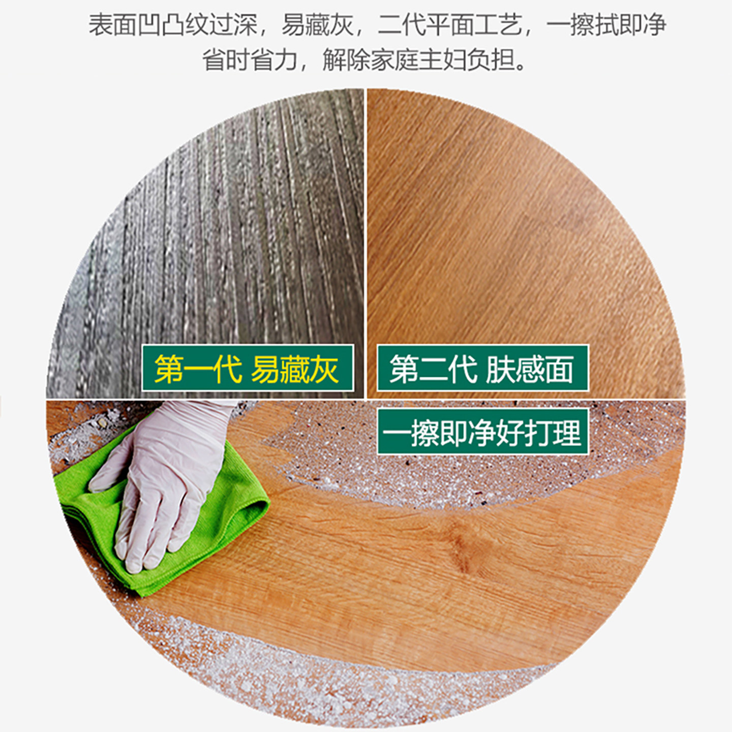 爱特WPC地板ABA新型12mm加厚卡扣SPC石塑地板PVC木塑复合家用防水,淘宝优惠券,粉丝福利购,淘宝优惠卷