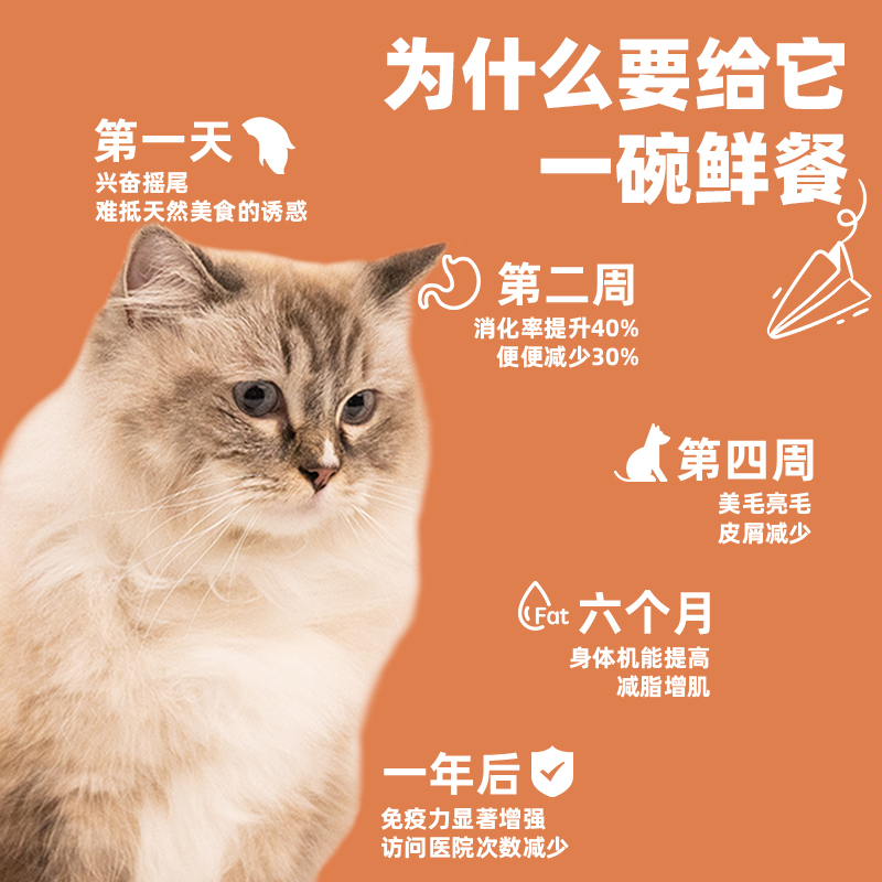 【尝鲜礼包】贝安姐妹猫猫鲜粮猫饭新人专享尝鲜装赠冻干鸡小胸