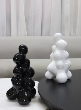 现代简约几何堆积艺术摆件客厅电视柜茶几玄关样T板房家居软装饰