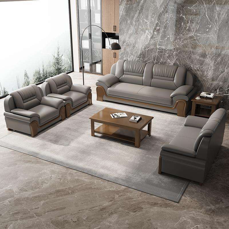 j8接待三人位会客区酒店洽谈简约会议室办公沙发商务办公室沙发g3 - 图2