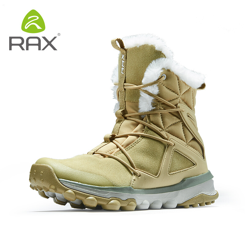 Rax瑞行雪地靴平衡冬季高帮加绒女女士吸震鞋垫靴子滑雪鞋968J504-图3