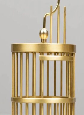 纯黄铜蝈蝈笼子热销纯铜小A型笼子蟋蟀鸣虫笼子铜桌面摆件