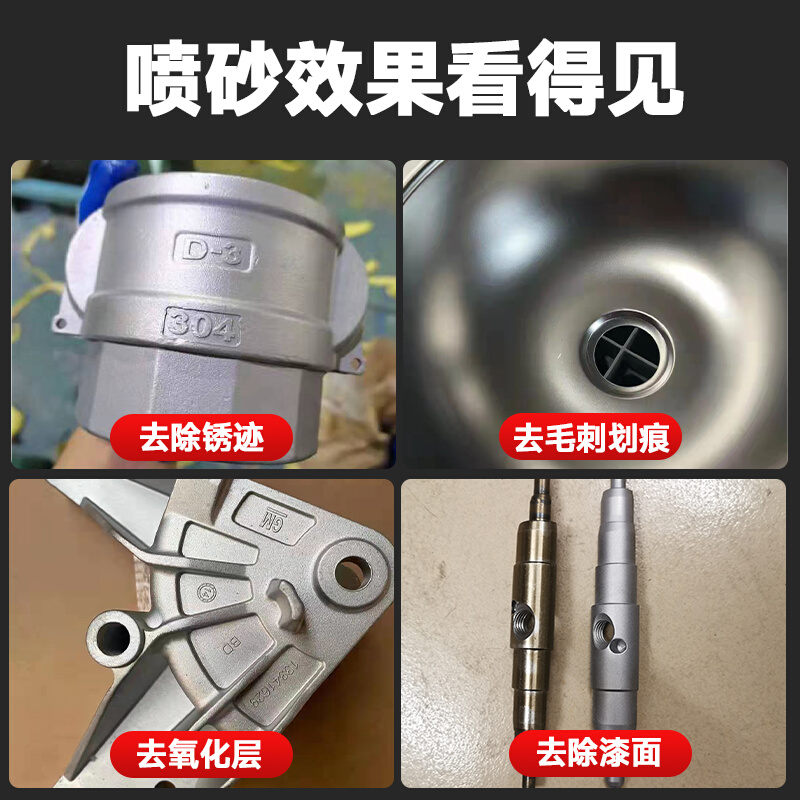 手动喷砂机小型喷砂箱高压9060模具翻新除锈打砂机1010喷沙机设备 - 图0