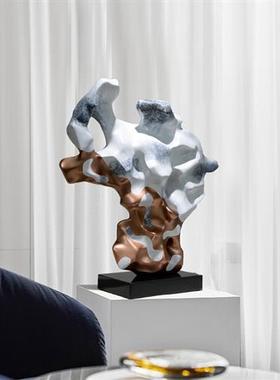 新中式高端玻璃钢雕塑摆放简约现代连锁公共空间玄关抽象艺术装置