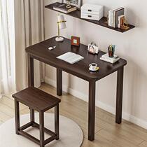 Black Walnuts Computer Desk Desktop Home Learning Writing Desk Solid Wood Minima Nan Bamboo Rectangular Office Small Table