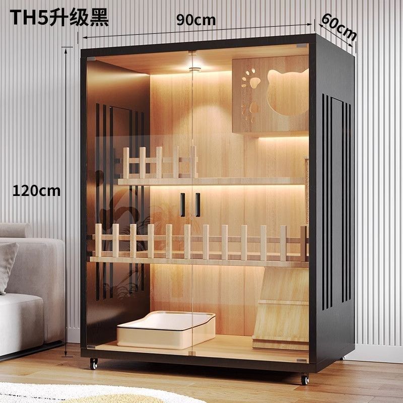 猫别墅猫笼子家用室内猫猫t屋超大自由空间猫咪房子实木猫窝舍猫,淘宝优惠券,粉丝福利购,淘宝优惠卷