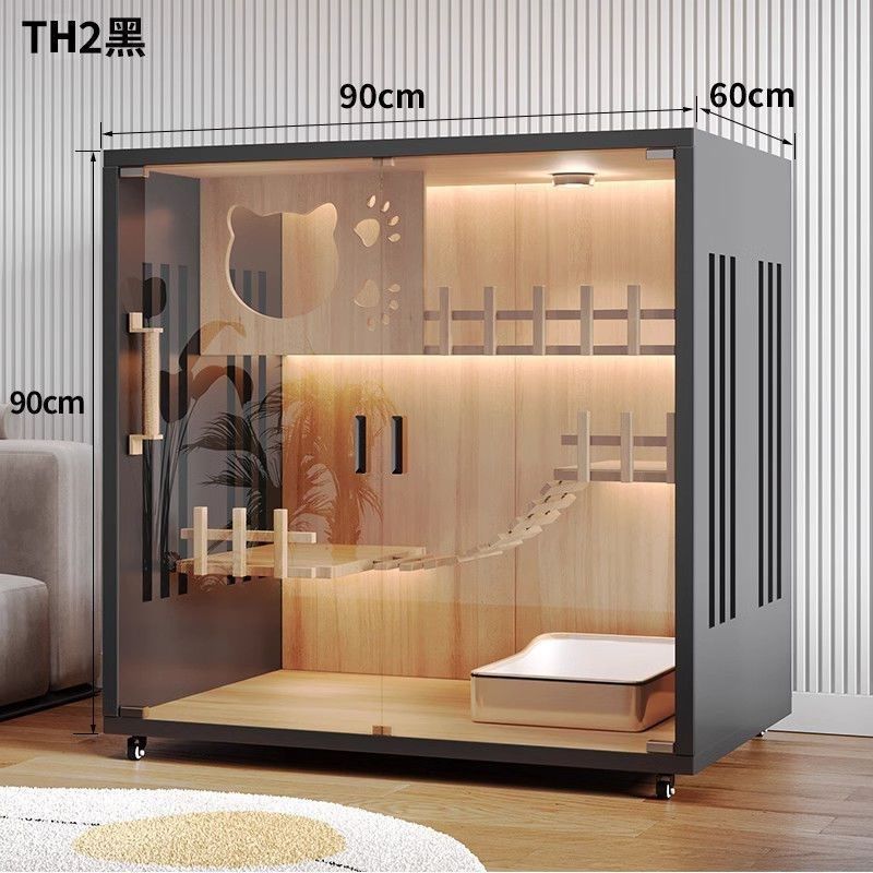 猫别墅猫笼子家用室内猫猫t屋超大自由空间猫咪房子实木猫窝舍猫,淘宝优惠券,粉丝福利购,淘宝优惠卷