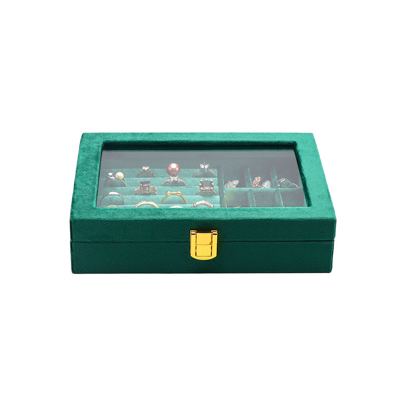 JYNFUN high-end jewelry box with transparent skylight