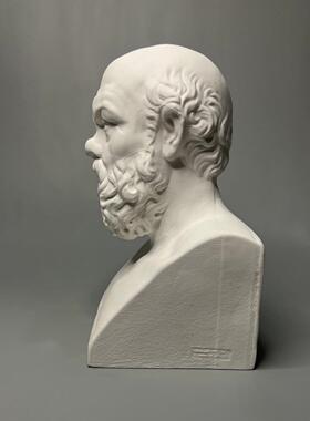 苏格拉底半身像石膏雕塑装饰高雅的艺术饰品艺术素描教学辅助夜市