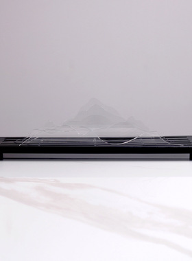 新中式创意d亚克力山峦摆件潮假山桌面装饰工艺品玄关售楼处