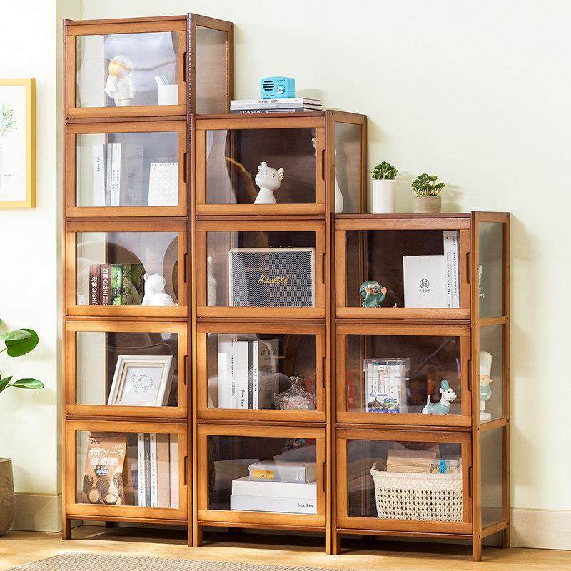 书架置物架落地书柜子儿童简易客厅家用收纳柜卧室收纳柜实木多层,淘宝优惠券,粉丝福利购,淘宝优惠卷