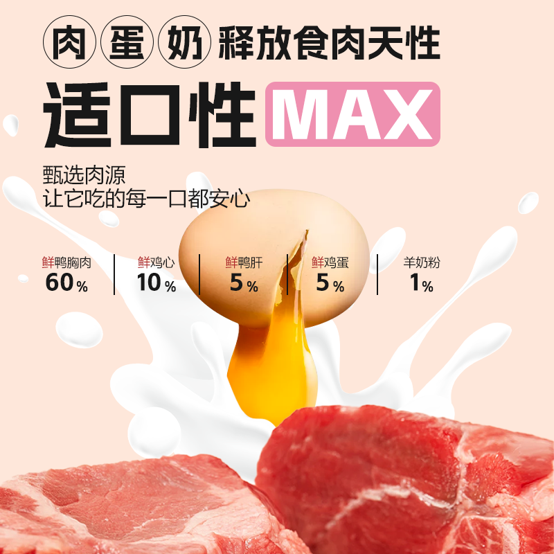 PURENER纯能奶糕酱猫粮鲜肉酱包鸭肉香梨猫狗通用营养补水湿粮80g,淘宝优惠券,粉丝福利购,淘宝优惠卷