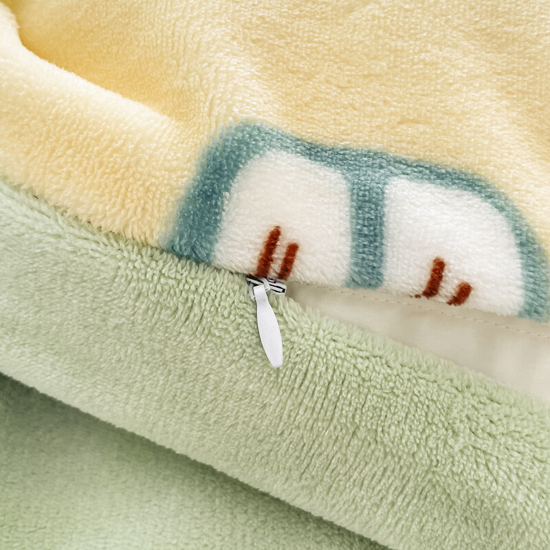 冬季加厚牛奶绒四件套双面珊瑚绒被套法兰绒儿童床单床笠床上用品